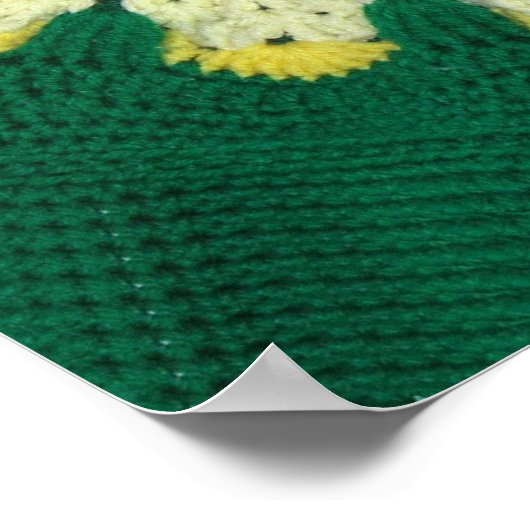 Poster - het Patroon van Crochet - Daisy (Hoek)