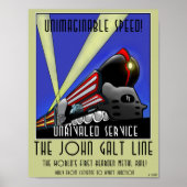 Poster - het portaal voor reizen van John Galt Lin (Voorkant)
