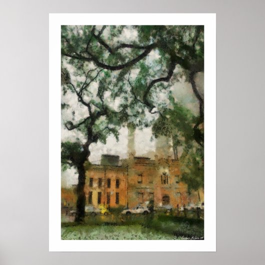 Poster het van de binnenstad van Chicago (Voorkant)