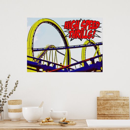 poster "High Speed Thrills" (Keuken)
