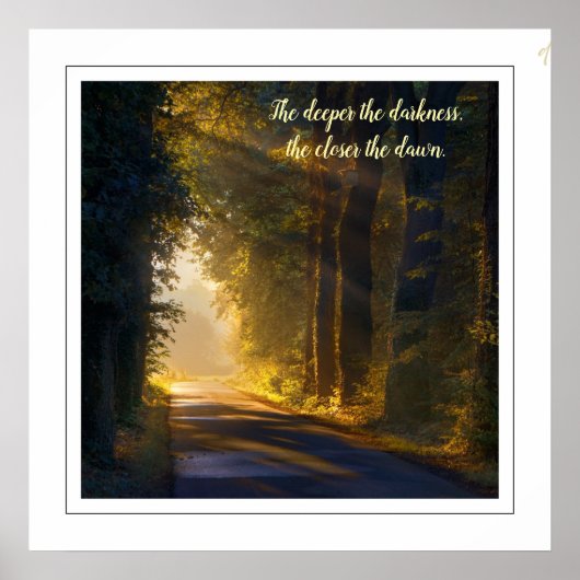 Poster 🖼️ Hoe dichter bij de dageraad – Inspirere (Voorkant)