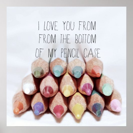 Poster ...Hoesje potlood (Voorkant)