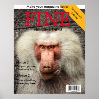 Poster Hoesje van tijdschrift