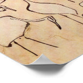 Poster Hokusai Cranes (Hoek)