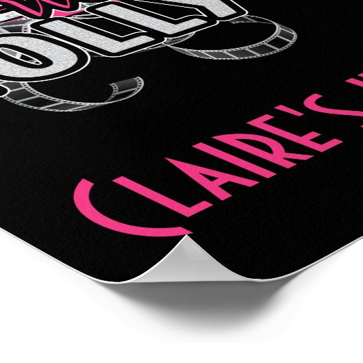 Poster Hollywood Birthday Party (Hoek)