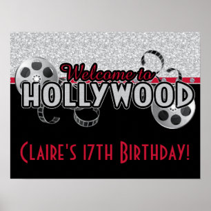 Poster Hollywood Birthday Party