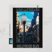 Poster Hollywood Blvd. Briefkaart (Voorkant / Achterkant)