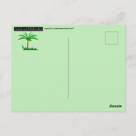 Poster Hollywood Blvd. Briefkaart (Achterkant)