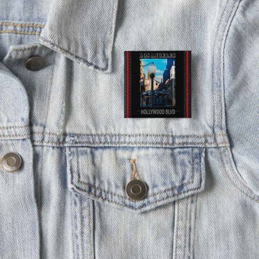 Poster Hollywood Blvd. Button (In situ)