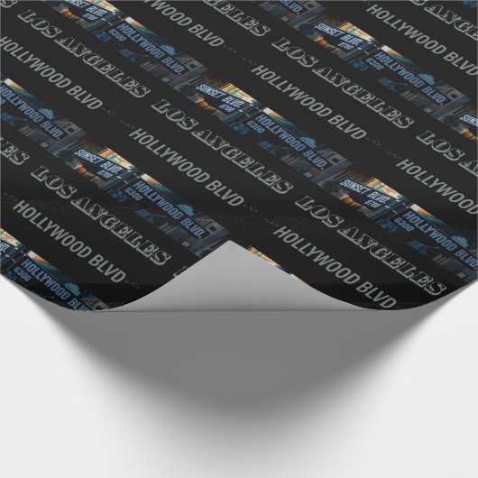 Poster Hollywood Blvd. Cadeaupapier (Hoek)