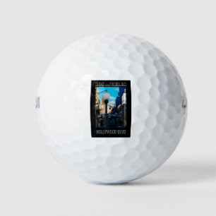 Poster Hollywood Blvd. Golf Ball Golfballen