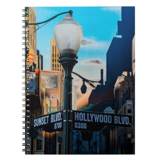 Poster Hollywood Blvd. Notitieboek (Voorkant)