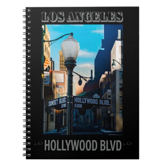 Poster Hollywood Blvd. Notitieboek (Voorkant)