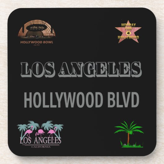 Poster Hollywood Blvd. Onderzetter (Voorkant)