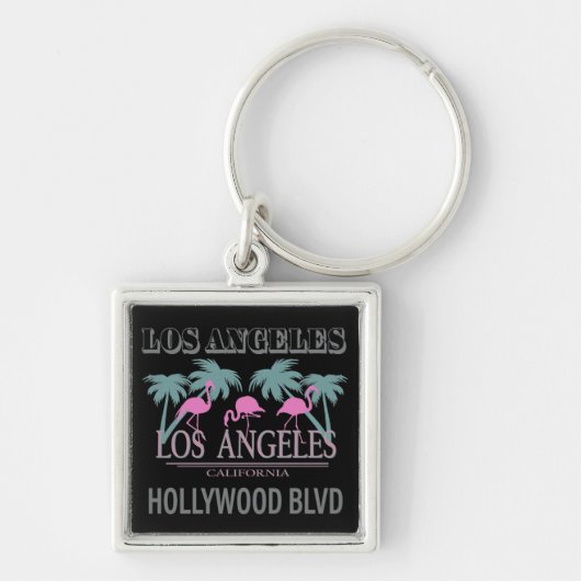 Poster Hollywood Blvd. Sleutelhanger (Voorkant)
