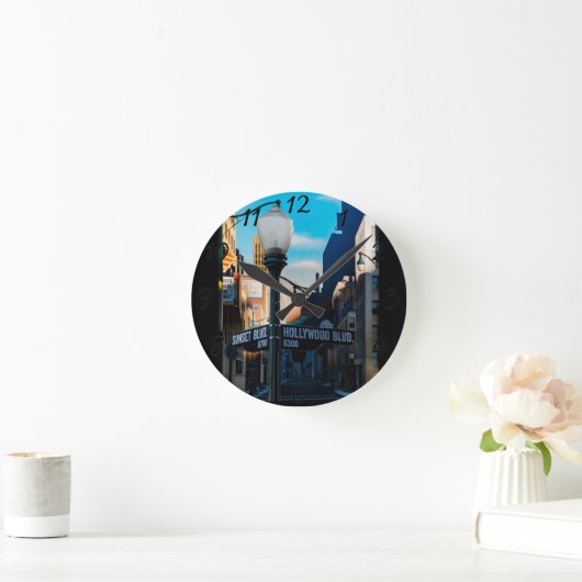 Poster Hollywood Blvd.  Wandsluiting Ronde Klok (Huis)