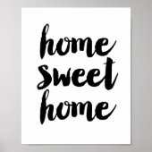Poster Home Sweet Home (Voorkant)