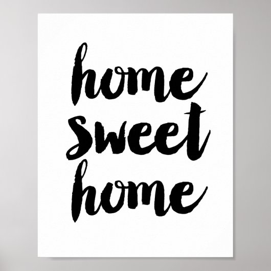 Poster Home Sweet Home (Voorkant)