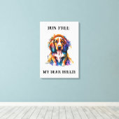 POSTER, HOND CANVAS AFDRUK (Insitu (Houten vloer))