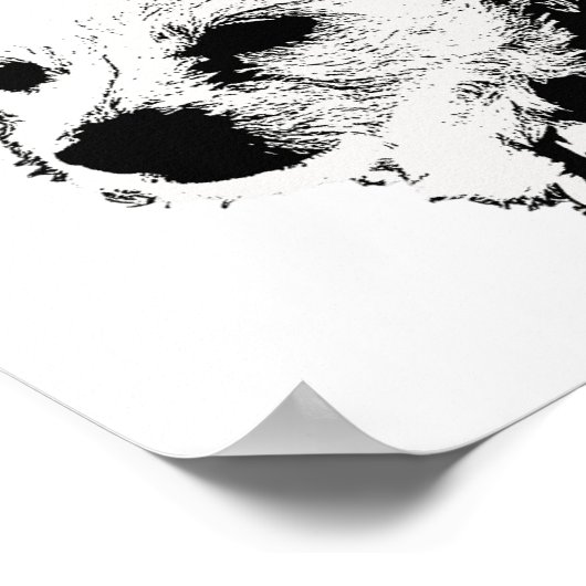 Poster - Hond met zakdoek (Hoek)