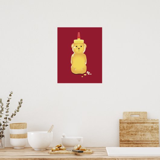 Poster honingBeer (Keuken)