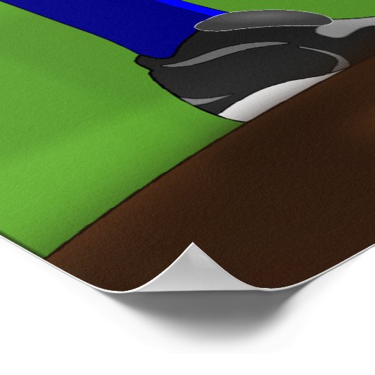 Poster honkbalpitcher (Hoek)