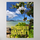 Poster - Honolulu Hawaï (Voorkant)
