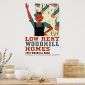 Poster Hoorshoornwoningen met laag huren (Keuken)