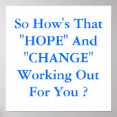 poster "HOPE" en "WIJZIGING" (Voorkant)