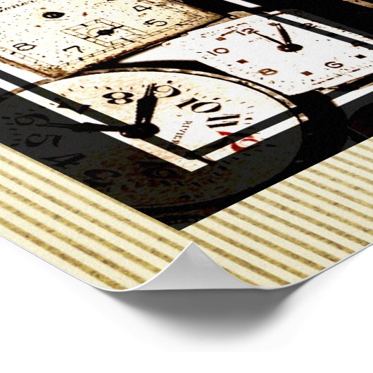 Poster  horloges (Hoek)