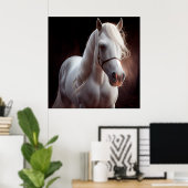 Poster horse white (Thuiskantoor)