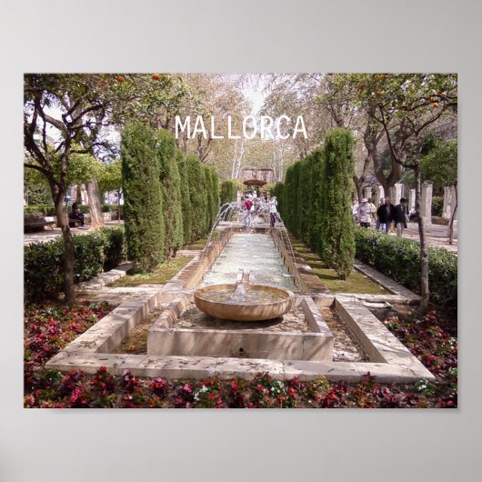 póster hort del rei en la isla de Mallorca Poster (Voorkant)