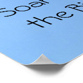 Poster - Hot Air Ballon en vogels (Hoek)