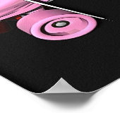 Poster Hot Pink Roller Derby (Hoek)