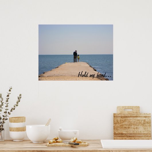 poster "Hou mijn hand vast" (Keuken)