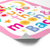 Poster - hou van je naar de maan en terug (Hoek)