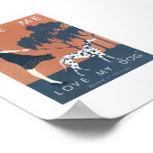 Poster: hou van mij, hou van mijn hond Bernard Cla Poster (Hoek)