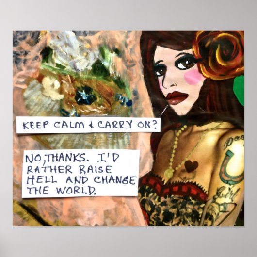 POSTER-HOUD KALM EN DRAAI AAN? POSTER (Voorkant)