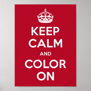 Poster houdt kalm en kleur aan