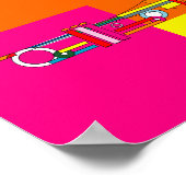 Poster-houdt van Arts-NeonTrumpet Poster (Hoek)