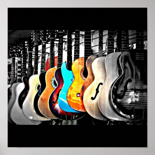 Poster-houdt van de Kunst-Guitaars 2 Poster (Voorkant)