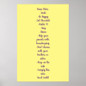 Poster House Rules Normas de la casa (Voorkant)