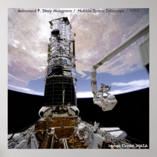 Poster / Hubble / Endeavor / Astronaut Musgrave
