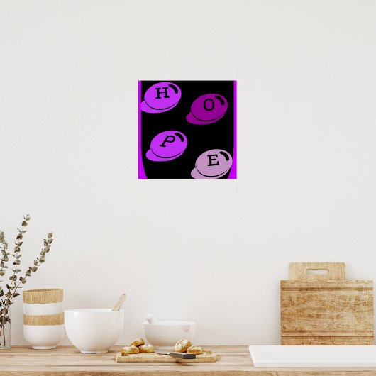 Poster huiselijk geweld HOPE (Keuken)