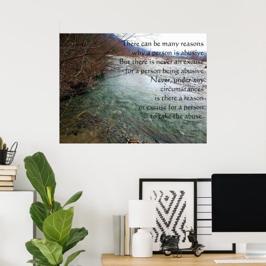 Poster huiselijk misbruik (Thuiskantoor)