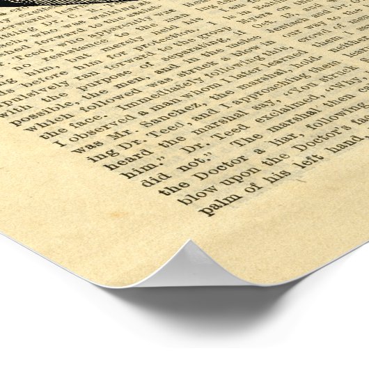 Poster Human Head Phrenologie over kranten (Hoek)