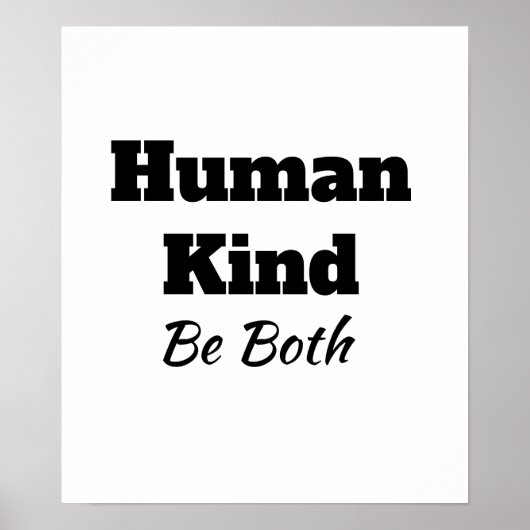 poster "Human Kind" (Voorkant)