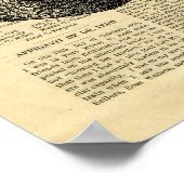 Poster Human Lungs Antiek Anatomie op krant (Hoek)