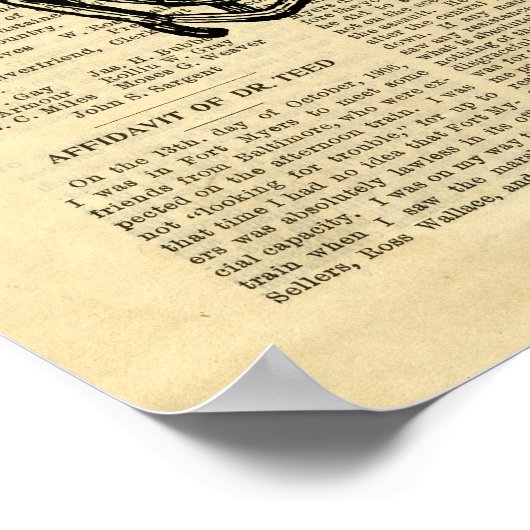 Poster Human Skeleton Thorax in de krant (Hoek)