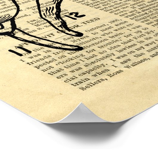 Poster Human Skeleton Thorax in de krant (Hoek)